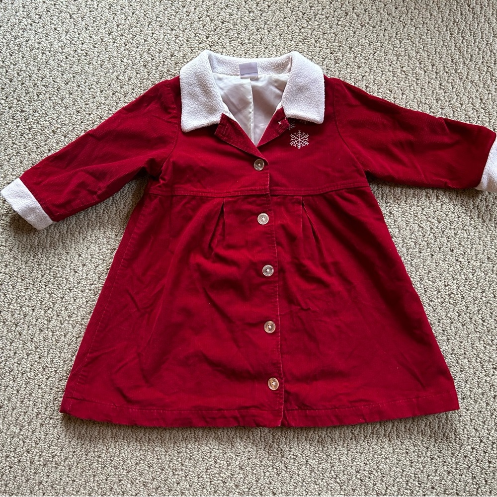 Hanna Andersson Red Corduroy Coat